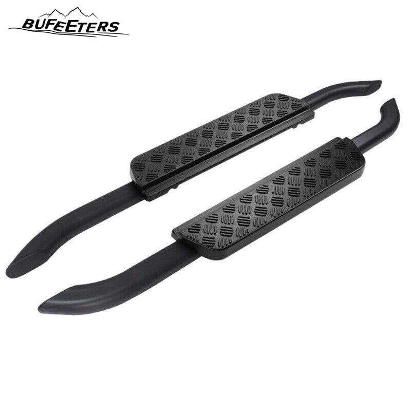 BUFEETERS  Side Step Running Board Nerf Bar Fit For Land Rover Defender 90 L663 2020 2021 2022 2023,Black