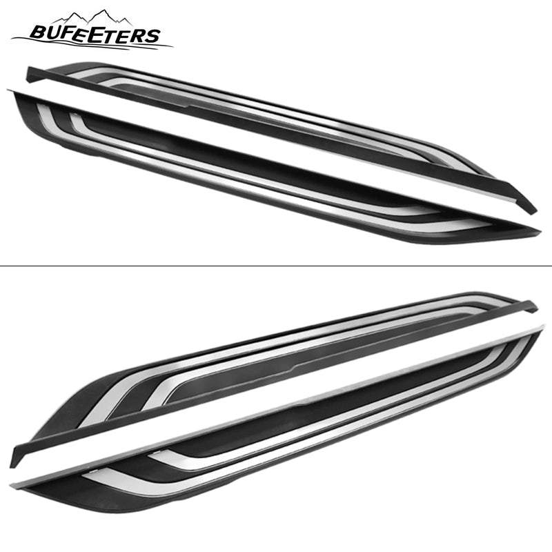 BUFEETERS Side Step Running Board Nerf Bar Fit for 2019 2020 2021 2023 Toyota RAV4,OE Style,Black&Silver
