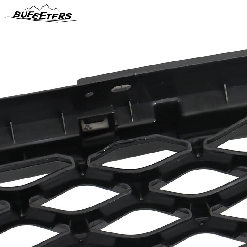 BUFEETERS  Front Upper Grille  W/Camera Hole  Fit For 2019 2020 2021 2022 2023 INFINITI QX50,Gloss Black