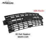 BUFEETERS Front Bumper Upper Grille W/Chrome Trim Fit For 2019 2020 2021 Chevy Silverado 1500,Horizontal Billet Style,Chrome&Black