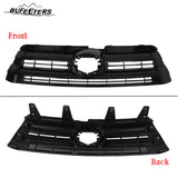BUFEETERS Front Upper and Lower Grille w/O Camera Hole Fit For 2017 2018 2019 Toyota Highlander,Factory Style,Gloss Black