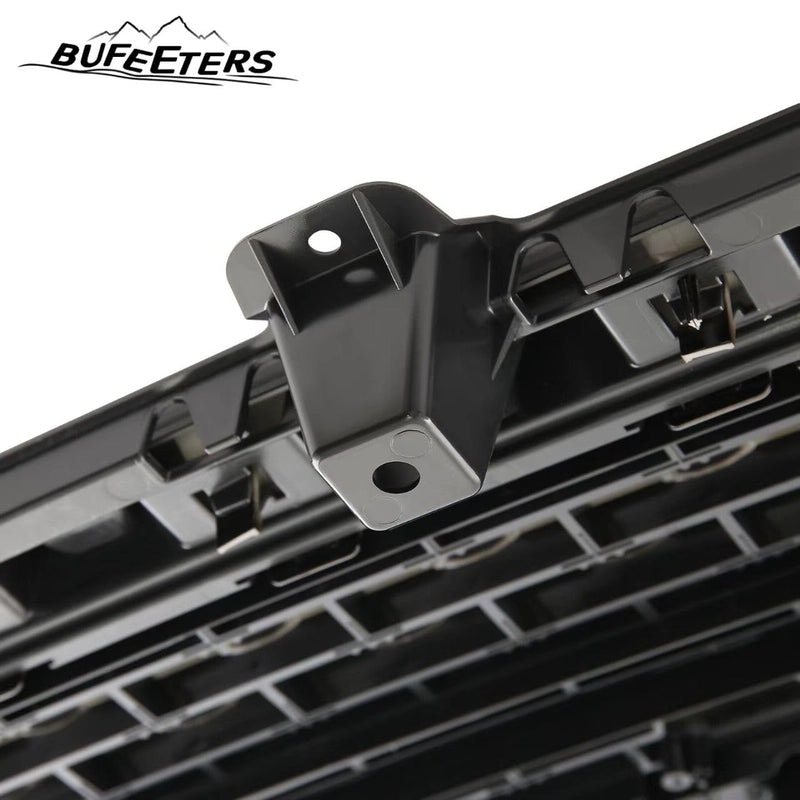 BUFEETERS Front Bumper Upper Grille Fit For 2019 2020 2021 GMC Sierra 1500,Denali Style,Gloss Black