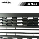 BUFEETERS Front Bumper Upper Grille w/LED Lights Fit For 2010 2011 2012 2013 2014 2015 2016 2017 2018 Toyota Sequoia,Mesh Style,Matte Black