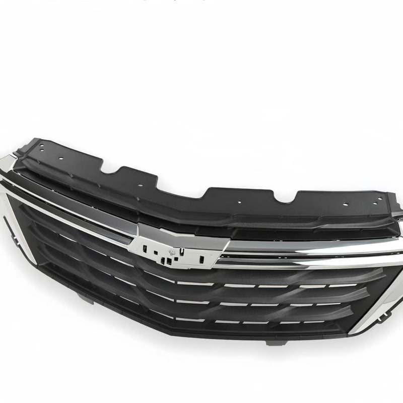 BUFEETERS  Front Bumper Upper Grille  Black W/Chrome Trim Fit For 2022 2023 Chevy Equinox
