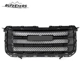 BUFEETERS Front Bumper Upper Chrome Grille Fit For 2013 2014 2015 2016 GMC Acadia SLT,Mesh Style,Chrome& Matte Black