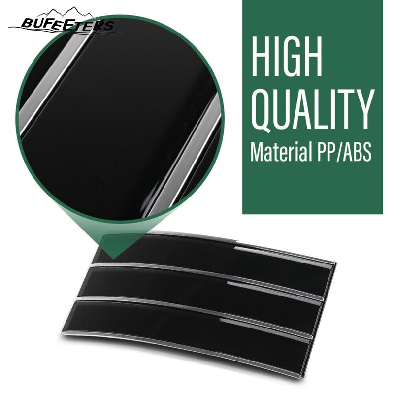 BUFEETERS Door Side Fender Vent Molding Cover Trim Fit For 2013-2022 Land Rover Range Rover Vogue L405,Gloss Black