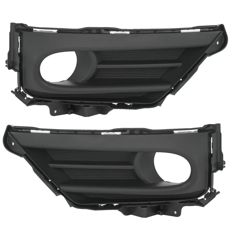 BUFEETERS  15PCS Front Grille Molding Fog Light Strip Trim Bezel Fit For 2020-2022 Honda CRV,Honeycomb Style,Black