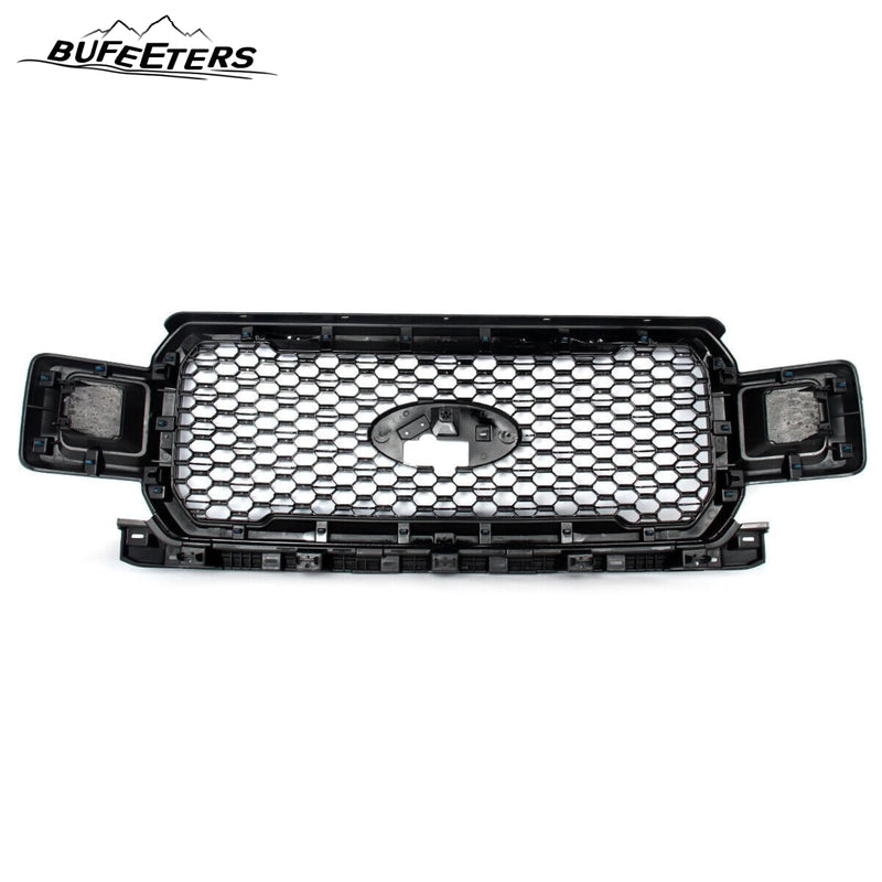 BUFEETERS  Front Radiator Grille Grill Assembly Fit For 2018 2019 2020 Ford F-150,Honeycomb Style,Velocity Blue&Black