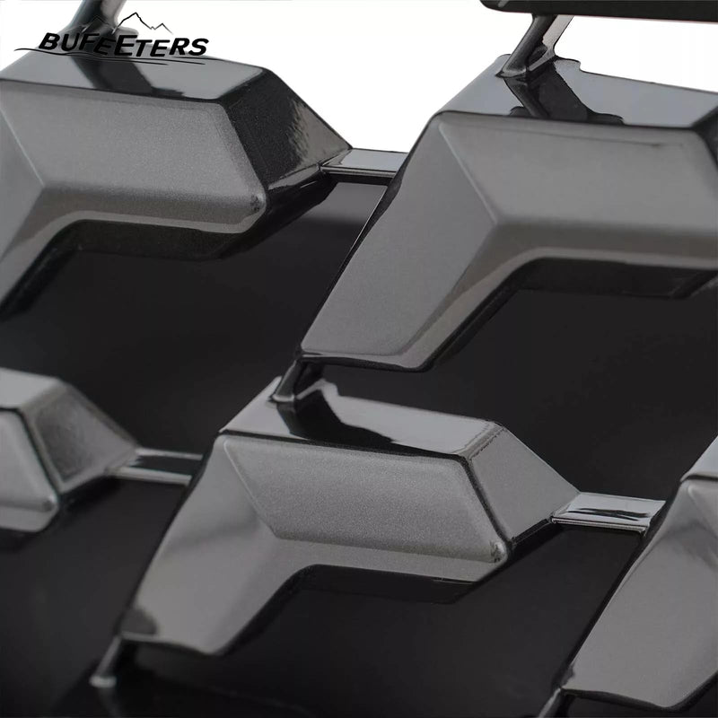 BUFEETERS Front Grille Fit For 2020 2021 2022 2023 LEXUS GX460,Mesh Style,Dark Gray W/Chrome Frame