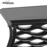BUFEETERS  Front Bumper Upper Grille Fit For 2016 2017 2018 2019 2020 INFINITI QX60,Mesh Style,Gloss Black