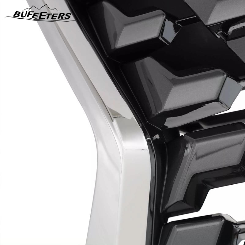 BUFEETERS Front Grille Fit For 2020 2021 2022 2023 LEXUS GX460,Mesh Style,Dark Gray W/Chrome Frame