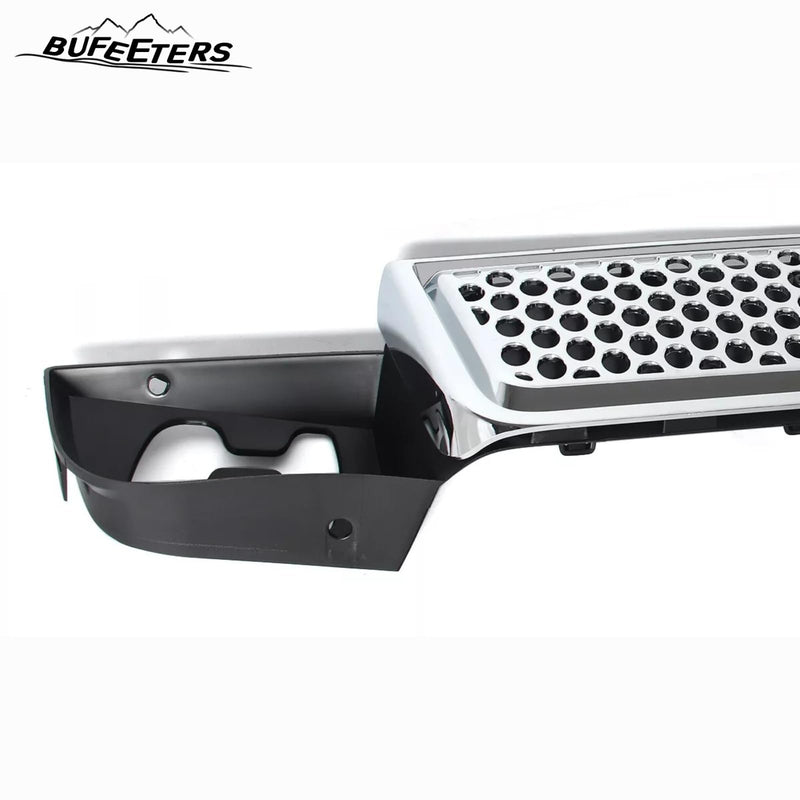 BUFEETERS Front Upper Lower Grille Mesh Assembly Fit For 2007 2008 2009 2010 2011 2012 2013 2014 GMC Yukon/Yukon XL,Denali Style,Chrome&Black