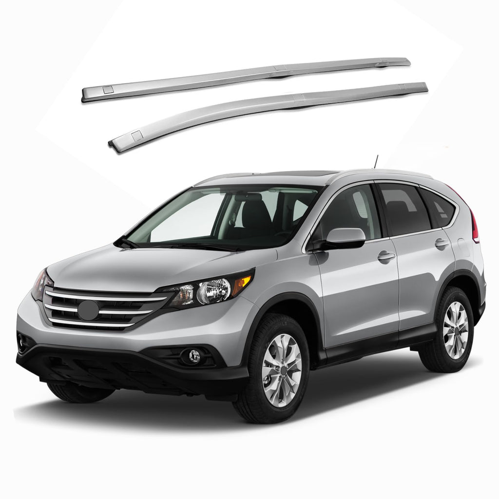 BUFEETERS   Pair Roof Rack Side Rails Fit For 2012 2013 2014 2015 2016 Honda CRV LX / EX,OEM Style,Silver