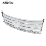 BUFEETERS Front Bumper Upper Chrome Grille Assembly Fit For 2007 2008 2009 2010 Ford Edge,Horizontal Billet Style