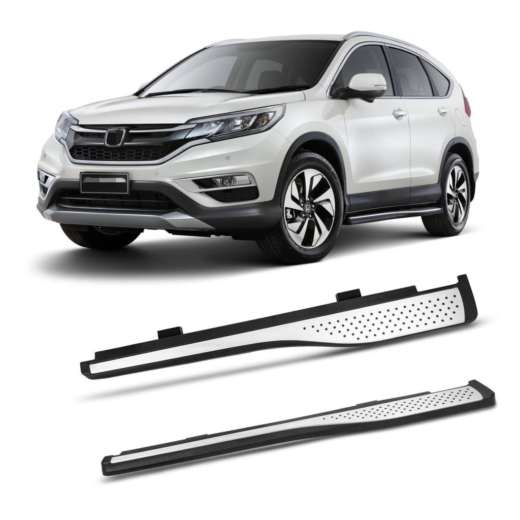 BUFEETERS  Side Step Running Board Nerf Bar Fit For 2012 2013 2014 2015 2016 Honda CRV CR-V,Black&Silver