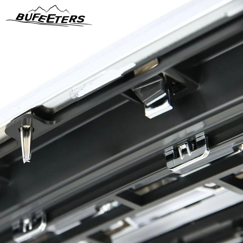 BUFEETERS Front Bumper Upper Chrome Grille Fit For 2020 2021 2022 2023 GMC Acadia Denali,Factory Style