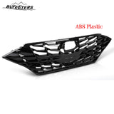 BUFEETERS    Front Bumper Upper Grille W/O Sensor Hole Fit For 2020 2021 2022 2023 Hyundai Sonata,Honeycomb Style,Gloss Black