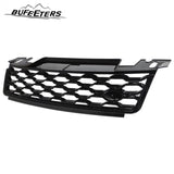 BUFEETERS Front Bumper Upper Grille Fit For 2018 2019 Range Rover Sport L494,Mesh Style,Full Gloss Black