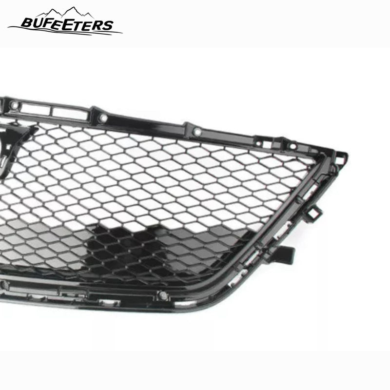 BUFEETERS  Front Mesh Radiator Bumper Upper Grille W/o Camera Hole Fit For 2016 2017 2018 Cadillac CT6,Honeycomb Style,Black