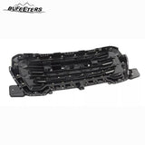 BUFEETERS Front Bumper Upper Grille With Gray Frame Assembly Fit For 2019 2020 2021 GMC Sierra 1500,Factory Style,Gloss Black&Gray