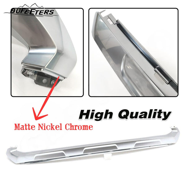 BUFEETERS   Front Grille Lower Molding Trim Fit For 2016 2017 2018 2019 Lexus RX350 RX450h,Factory Style,Matte Nickel Chrome