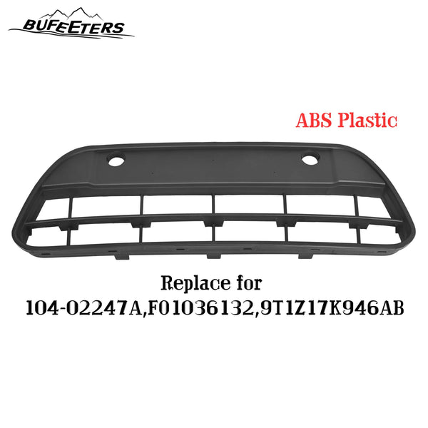 BUFEETERS Front Bumper Lower Grille Fit For 2010 2011 2013 Ford Transit Connect,Horizontal Billet Style,Black