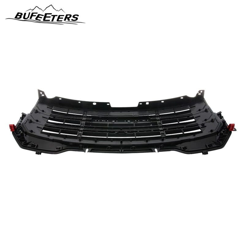 BUFEETERS  Front Bumper Upper Grille Fit For 2020 2021 2022 2023 GMC Acadia SLE SLT,Mesh Style,Gloss Black