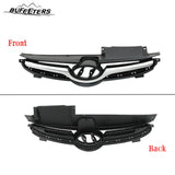 BUFEETERS    Front Upper Lower Grilles & Bumper Brackets Set Fit For 2014 2015 2016 Hyundai Elantra,Horizontal Billet Style,Chrome&Black