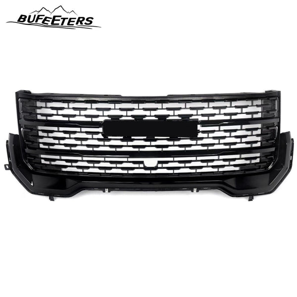 BUFEETERS  Front Bumper Upper Grille Fit For GMC Acadia SLT 2020 2021 2022 2023,Denali Style,Gloss Black