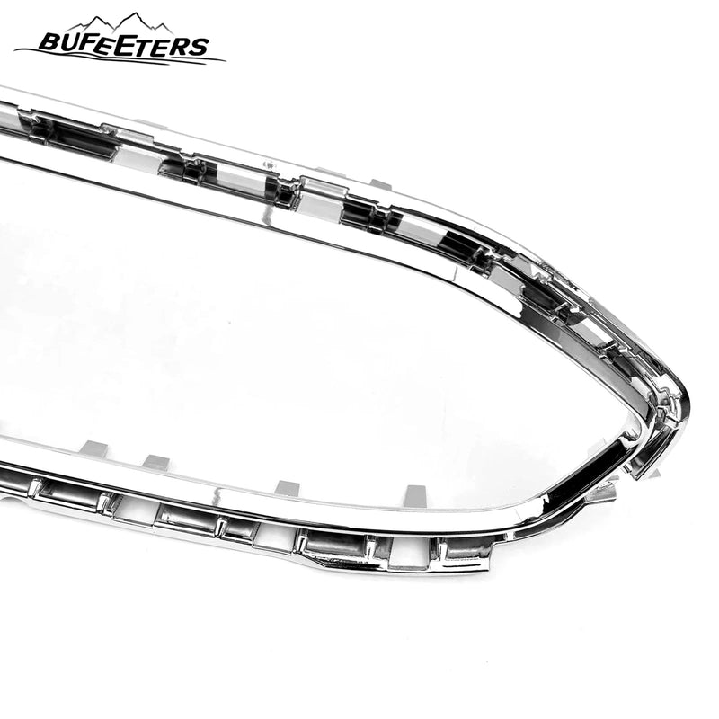 BUFEETERS Front Grille Chrome Trim Molding Fit For 2019 2020 2021 Ford Transit Connect,Chrome&Black