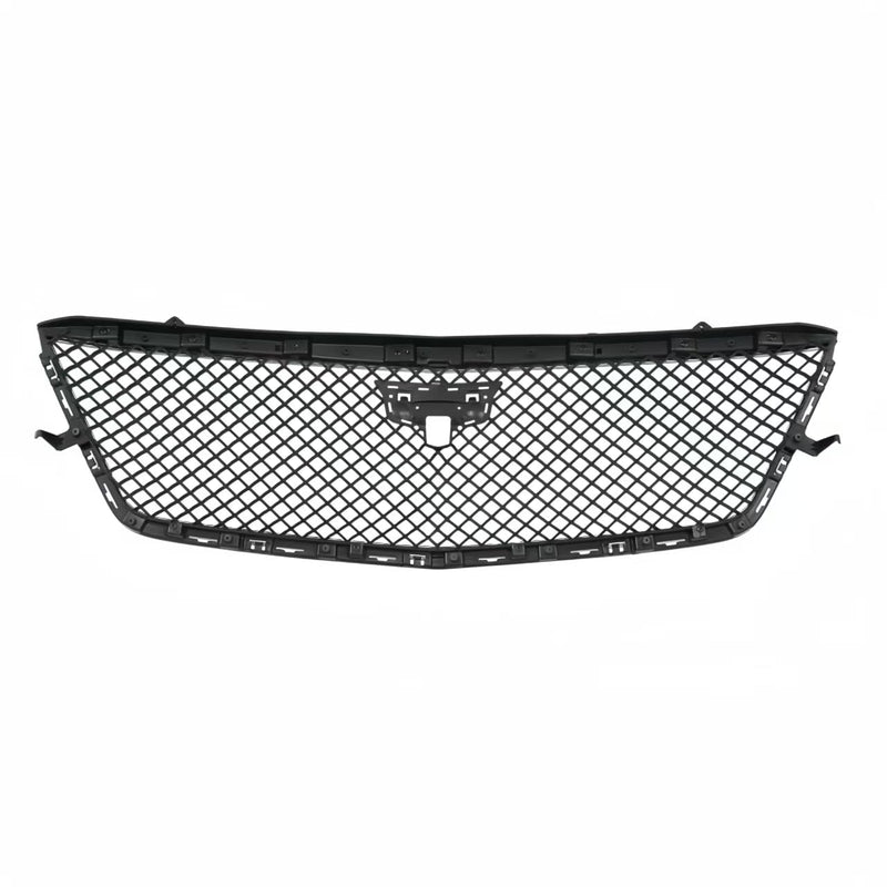 BUFEETERS  Front Upper Grille With Frame Fit For 2019 2020 Cadillac CT6,Honeycomb Style,Gloss Black