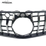 BUFEETERS  Front Upper Grille W/Camera Hole Fit For 2014 2015 2016 2017 2018 2019 2020 Mercedes Benz W217 S63 AMG Pre-/Facelift,GT Style,Chrome&Black
