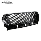 BUFEETERS  Front Bumper Upper Grille Fit For 2017 2018 2019 Ford Escape Kuga,Honeycomb Style,Gloss Black