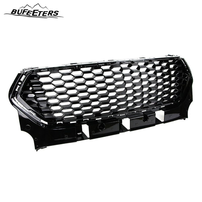 BUFEETERS  Front Bumper Upper Grille Fit For 2017 2018 2019 Ford Escape Kuga,Honeycomb Style,Gloss Black