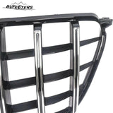 BUFEETERS  Front Bumper Upper Grille W/Camera Hole Fit For 2016 2017 2018 2019 Mercedes-Benz X166 GLS-Class,GT R Style,Chrome&Black