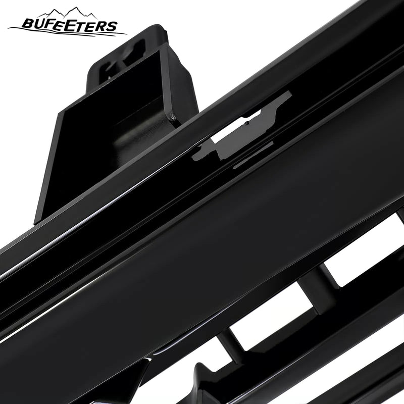BUFEETERS   Front Bumper Grille Grill Fit For 2015 2016 2017 2018 2019 2020 GMC Yukon/Yukon XL,Denali Style,Gloss Black
