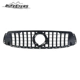 BUFEETERS  Front Bumper Upper Grille Fit For 2020 2021 2022 2023 Mercedes Benz X253 GLC-CLASS Coupe GLC300 GLC43 AMG,GT Style,Chrome&Black