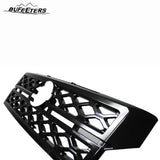 BUFEETERS Front Bumper Upper Snap On Grille Overlay Grill Covers Fit For 2022 2023 2024 Nissan Frontier,Factory Style,Gloss Black