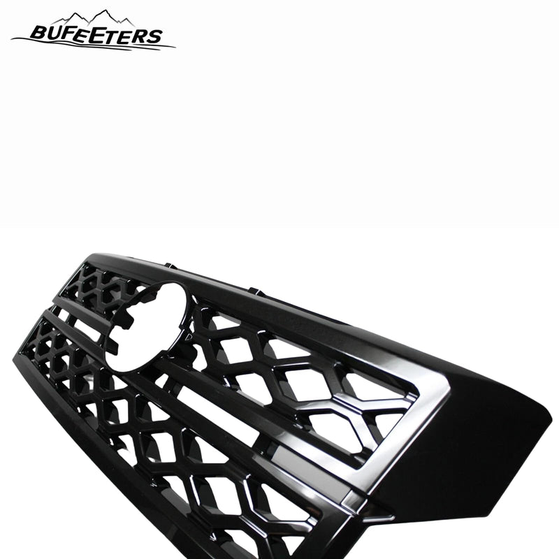BUFEETERS Front Bumper Upper Snap On Grille Overlay Grill Covers Fit For 2022 2023 2024 Nissan Frontier,Factory Style,Gloss Black