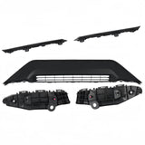 BUFEETERS  Front Bumper Radiator Upper Lower Grille Mount Bracket Fit For Toyota RAV4 2019-2020,Black
