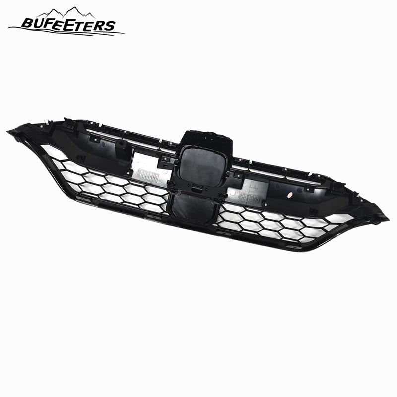 BUFEETERS Front Upper Grille Assembly Fit For 2020 2021 2022 Honda CR-V CRV,Honeycomb Style,Gloss Black