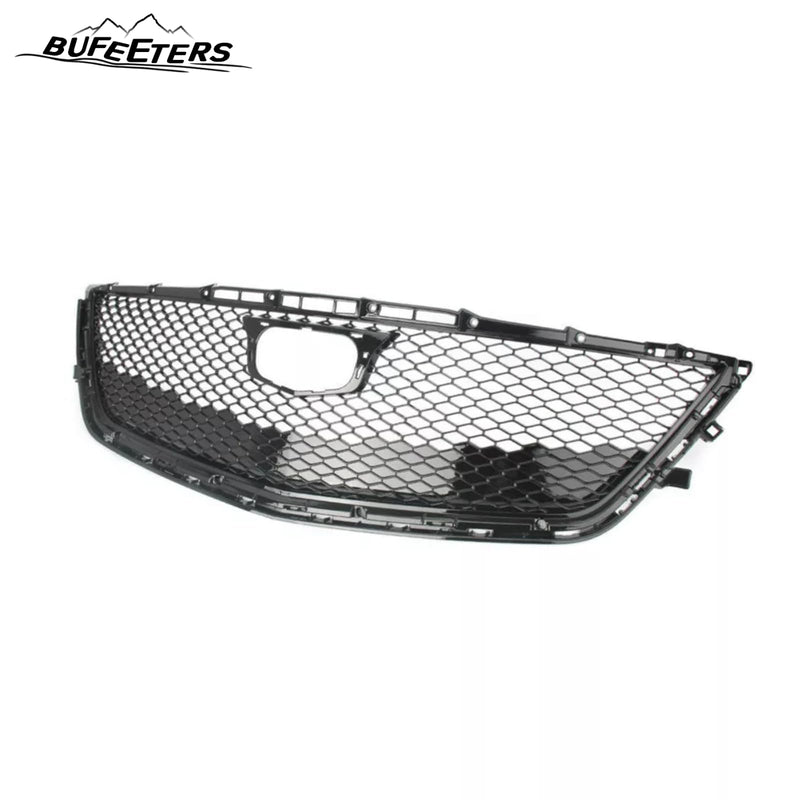 BUFEETERS  Front Mesh Radiator Bumper Upper Grille W/o Camera Hole Fit For 2016 2017 2018 Cadillac CT6,Honeycomb Style,Black
