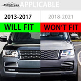 BUFEETERS Front Bumper Upper Grille Fit For 2013 2014 2015 2016 2017 Land Rover Range Rover Vogue L405,2023 Style,Gloss Black