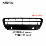 BUFEETERS Front Bumper Lower Grille Fit For 2010 2011 2013 Ford Transit Connect,Horizontal Billet Style,Matte Dark Gray&Black