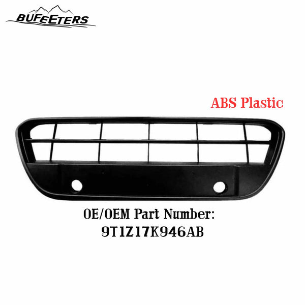 BUFEETERS Front Bumper Lower Grille Fit For 2010 2011 2013 Ford Transit Connect,Horizontal Billet Style,Matte Dark Gray&Black