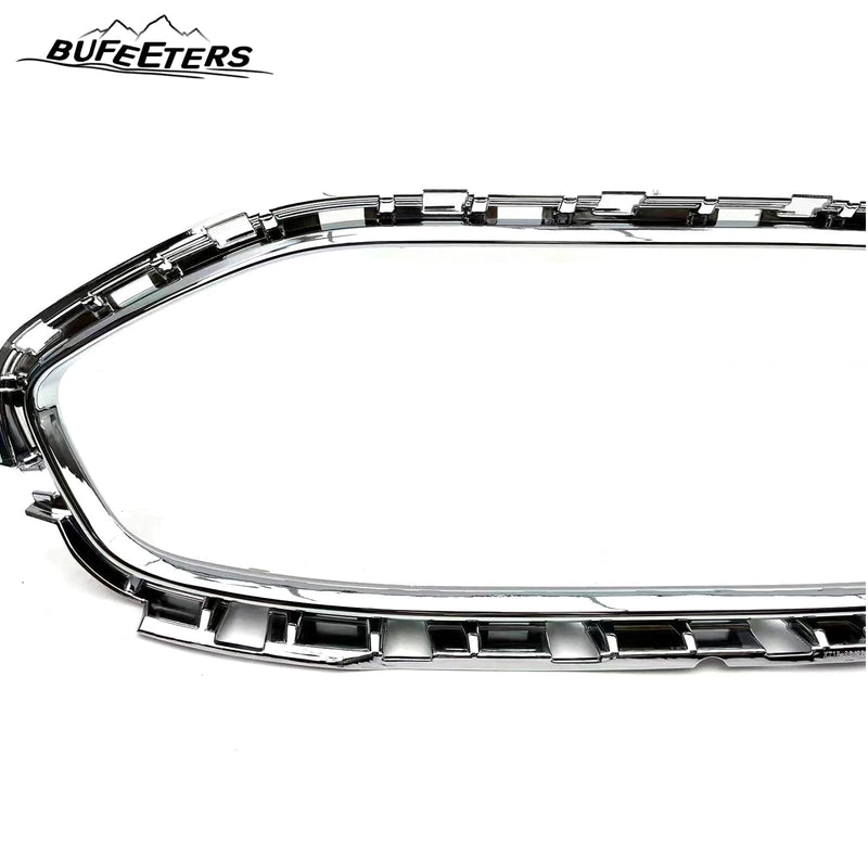 BUFEETERS Front Grille Chrome Trim Molding Fit For 2019 2020 2021 Ford Transit Connect,Chrome&Black