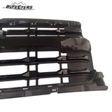 BUFEETERS Front Bumper Upper Grille Fit For 2022 2023 2024 Chevy Silverado 1500,Horizontal Billet Style,Gloss Black