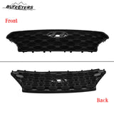 BUFEETERS   Front Bumper Grille W/ Camera Hole Fit For 2019 2020 Hyundai Santa Fe,Full Black