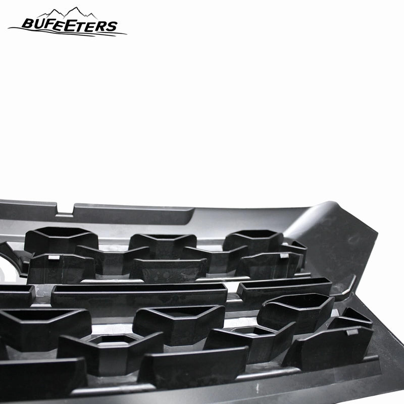 BUFEETERS Front Bumper Upper Snap On Grille Overlay Grill Covers Fit For 2022 2023 2024 Nissan Frontier,Factory Style,Gloss Black