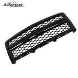 BUFEETERS Front Bumper Upper Grille Fit For 2014 2015 Chevy Silverado 1500,Honeycomb Style,Gloss Black